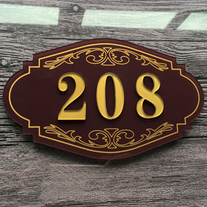 Biển Số Nhà Tùy Chỉnh Hiện Đại Chống Nước Mới Biển Số Nhà Tùy Chỉnh Cho Phòng Biển Cửa Cá Nhân - Product Image 4