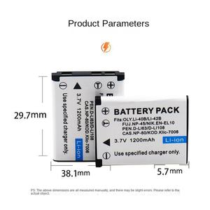 KINVS Fábrica Venda Direta Câmera Digital Bateria Compatível com Fujitsu Li-42B ABS Material - Product Image 3