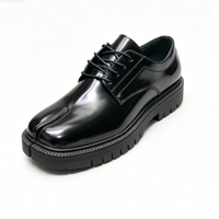 Chaussures habillées Oxford pour hommes, à bout rond, à enfiler, rehaussantes, imperméables, pour mariage, légères et respirantes, collection automne
