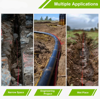Cable de cobre revestido de CCS, calibre 10/12/14 AWG, aislamiento de HDPE, enterrado directo, 30V, alta resistencia