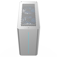 Premium C6 tout aluminium mi tour boîtier d'ordinateur panneau latéral fenêtre prise directe carte graphique ATX alimentation 280 refroidissement par eau