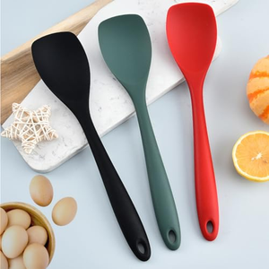 Cuillère-spatule en silicone résistant à la chaleur 480°F, souple, pour mélanger, remuer, cuisiner, gratter et étaler sans couture - Product Image 3