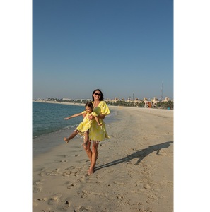 Vestido de Algodón para Niñas, Listo para Clima Cálido, con Acabado Decorativo Atractivo, Diseño Cómodo y Tela Transpirable - Product Image 1