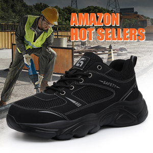 <span class=keywords><strong>Chaussures</strong></span> <span class=keywords><strong>de</strong></span> <span class=keywords><strong>sécurité</strong></span> GUYISA pour hommes, anti-explosion, anti-perforation, à tige basse, embout en acier, semelle intermédiaire anti-perforation, semelle en caoutchouc, noires - Product Image 5
