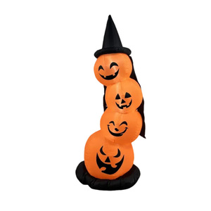 Citrouille gonflable lumineuse d'<span class=keywords><strong>Halloween</strong></span>, jeu d'empilage, ornement décoratif pour jardin et pelouse, figurine gonflable d'<span class=keywords><strong>Halloween</strong></span> - Product Image 3