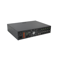 Amplificateur de puissance 4 ohms/70V/100V 120W avec 5 entrées MIC et 2 entrées AUX pour utilisation en système de sonorisation