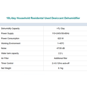 Deshumidificador y purificador de aire de alto rendimiento DD6 para sala de estar - personalización disponible - Product Image 3