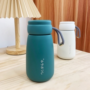 Taza Reutilizable Personalizada de 380 ml, Mini Taza Portátil de Doble Pared, Aislada al Vacío, de Acero Inoxidable, Ecológica, para Deportes, Escuela, Campamento, Agua - Product Image 3