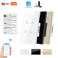 Interrupteur intelligent Tuya ZigBee, variateur de lumière standard américain, compatible avec Tuya Smart Life, Alexa, Google Assistant