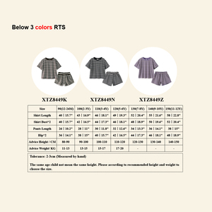 Abiti per bambine in cotone a righe fratello e sorella abiti abbinati abbigliamento estivo manica corta per bambini vestiti per bambine - Product Image 5