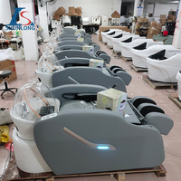 Vente en gros de meubles de salon spa pour tête de massage spa électrique automatique chaise de shampoing lit de shampoing de salon de lavage