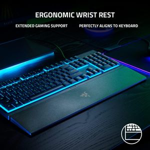 <span class=keywords><strong>Clavier</strong></span> de jeu <span class=keywords><strong>Razer</strong></span> <span class=keywords><strong>Ornata</strong></span> V3 X à profil bas Commutateurs à membrane silencieux Capuchons de touches à revêtement UV Disposition ergonomique américaine - Product Image 4