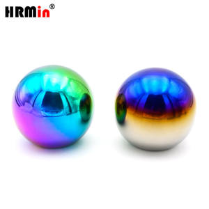 Perilla de cambio de marchas de velocidad de titanio con forma de bola de Color arcoíris nuevo HRmin para automóvil, coche, vehículo, camión - Product Image 5