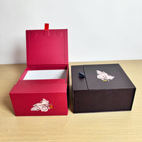 Boîte d'emballage de luxe mate personnalisée rose personnalisé pour ongles Boîte d'emballage magnétique pour perruque de cils