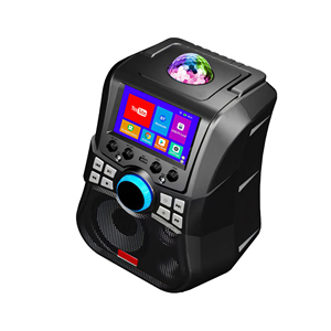 Système de karaoké domestique tout-en-un Protek avec écran 7 pouces, Android, éclairage RGB, WiFi, lecture de chansons, batterie rechargeable - Product Image 4