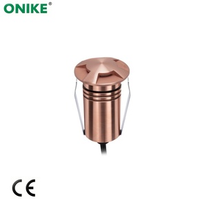 Projecteur LED RGB encastré en acier inoxydable <span class=keywords><strong>316</strong></span>, étanche IP67, 55 mm, 2,5 W, pour aménagement paysager, jardin, marches, mur - Product Image 3