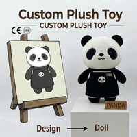 Peluche personnalisée OEM en gros Chef&Baker Crocodile – Peluche sur mesure à partir de votre illustration – Mascotte de marque en peluche – Animal en peluche