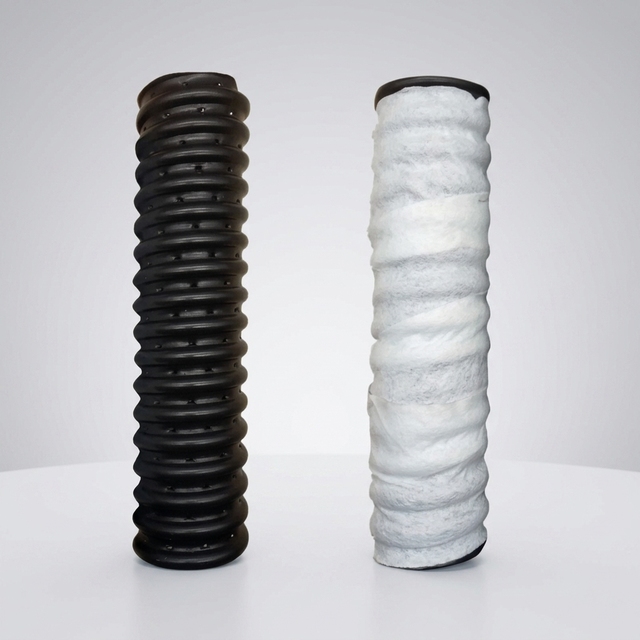 High Permeability Multi-Hole Perforated HDPE Corrugated Pipe Plastic Slotted Filtration Tube for Soil Stabilization