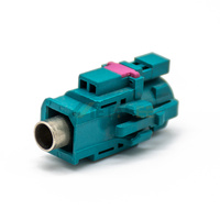 Konektor HSD Betina Lurus 4+2 Pin Kabel Mount Kode Z Konektor Data Kecepatan Tinggi 6Gbps Tahan Air LVDS Power Link Jack