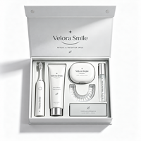 Kit de blanchiment dentaire de luxe, boîte personnalisée avec logo, emballage rigide en papier magnétique pour les marques de soins bucco-dentaires et les cliniques dentaires