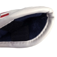 Housse de tête de fer de golf en PU brodée style casquette, motif Aigle des États-Unis, fabriquée en Chine, pour cadeaux d'affaires, housse de putter de golf