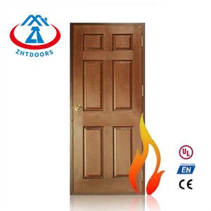 ZHTDOORS Technologie <span class=keywords><strong>mature</strong></span> 90 minutes 24X80 portes coulissantes automatiques en bois à noyau solide résistant au feu pour l'intérieur Norme EN - Product Image 1