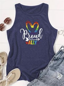 <span class=keywords><strong>Camiseta</strong></span> sin mangas LGBTQ Rainbow Heart Gay Pride para <span class=keywords><strong>mujer</strong></span> - Product Image 3
