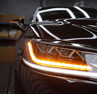 2019-2021 Lexus ES250 ES300H ES350 Ensemble de phares LED complets Ensemble de trois faisceaux Mise à niveau gauche + droite 6000k Couleur Noir