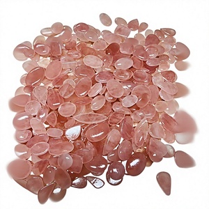 Colección al por mayor FAIJAN GEMS: Hermosos cabujones de cuarzo rosa de piedra natural, ovalados sueltos de alta calidad, al mejor precio, mezcla personalizada. - Product Image 1