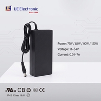 Adaptor Switching Medis CB CE UL 12V 19V 36V 54V 1.5 Amp 5a 7a 77W 84W 90W Catu Daya AC DC Desktop dengan Colokan C6/8/14/18