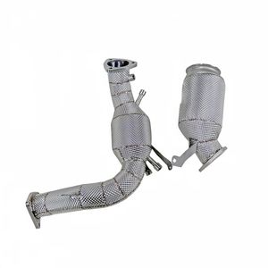 Convertitore Catalitico Sportivo ad Alto Flusso per <span class=keywords><strong>Porsche</strong></span> <span class=keywords><strong>MACAN</strong></span> 2.0T con OPF GPF 2019-2024 in Acciaio Inox 304 con Downpipe Isolato Senza Guasti al Motore - Product Image 1