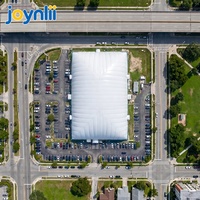 Dôme sportif gonflable résistant à la neige avec structure en membrane PVDF pour le football et le tennis, avec conception gratuite