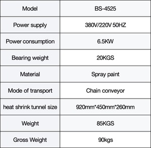 BS4525 Electric Automatic High Speed <b>Plastic</b> Film Tunnel Heater Printed Oven Stream Shrink <b>Wrap</b> Machine for Food Beverage Case - Product Image 2