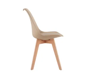 Diseño de interiores Tienda de joyas Decoración Muebles Silla de comedor de cuero blanco y dorado Fabricante Silla de comedor Pata de metal - Product Image 4