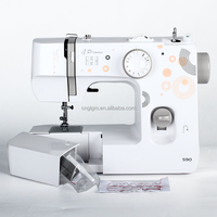 Machine à coudre électrique multifonction mini surjeteuse point noué avec bras long en acier pour cuir et tissus, modèle papillon