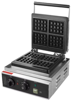 Gaufrier électrique robuste pour usage intensif avec écran numérique, corps résistant à l'usure, utilisation continue, Campbon ZH-801A