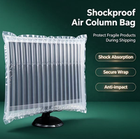 Sac de rangement réutilisable à colonnes d'air, coussin gonflable anti-pression pour l'emballage sécurisé des moniteurs et panneaux lors d'expéditions longue distance