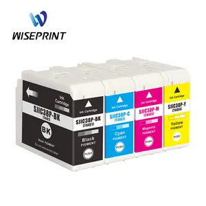 Cartucho para impressora wiseprint sjic38p, t44e1 t44e2 t44e3 t44e4 pigmento para epson CW-6030A c6530a c6030p c6530p
