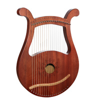 Wholesale 19-String Lyre Musical Instruments Different Shapes Wooden Material Online Selling Music Instrument Accessories
