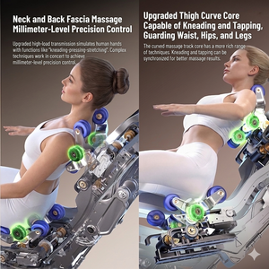 Factory <b>Chair</b> Supplier 3d Dual Movement Track Recliner Airbag <b>Heat</b> Therapy Zero Gravity Musical Function Ai Prmc-f10 - Product Image 5