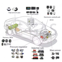 Kit de Conversión de Sistema de 6 Cilindros de Aceite a Gas para Automóviles LPG/CNG AC300DIGI, Accesorios Automotrices de Gas