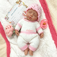 Poupée Reborn réaliste endormie, physiquement correcte et anatomiquement précise, jouet interactif pour tout-petits de 12 pouces avec sucette