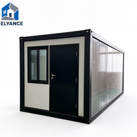 Maison conteneur de luxe en kit, panneaux sandwich, installation facile, villa industrielle modulaire préfabriquée de luxe