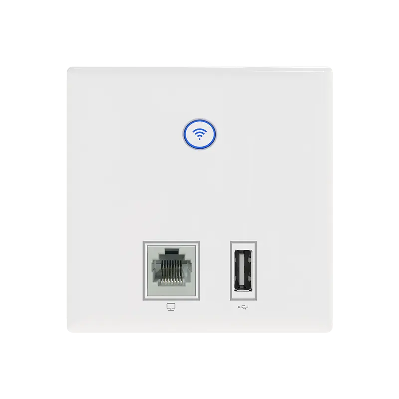 Wifi In-Wall Ap Draadloos Toegangspunt Voor Kantoor/Hotel 300Mbps Rj45-poort + Usb2.0-Poort Router Ap