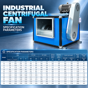 Ventilateur centrifuge industriel 220V, unité complète avec certification pour les distributeurs professionnels - Product Image 2