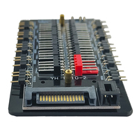 QiuzAim 10 puertos ARGB Splitter Hub computadora de escritorio RGB chasis ventilador controlador 5v3 Pin Shenguang síncrono 10 vías PWM 4Pin HUB