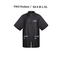 Vestes personnalisées avec logo pour femmes et hommes, avec col, fermeture éclair, combinaison de travail, coiffeur, animaux de compagnie, blouse de travail, veste de salon, chemise de styliste, blouse de coiffure
