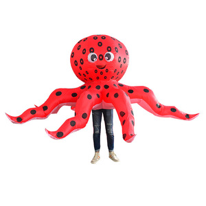Fun! Sea <strong>Animals</strong> Red Octopus Inflatable Mascot Costume Walking Performance Suit Inflatable Mascot Costume - Product Image 6