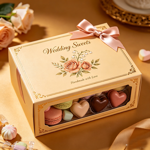 Cajas <span class=keywords><strong>de</strong></span> Dulces Personalizadas <span class=keywords><strong>de</strong></span> Lujo en Color Blanco para Recuerdos <span class=keywords><strong>de</strong></span> Boda, Cajas para Pasteles, Pastel <span class=keywords><strong>de</strong></span> Boda Pequeño - Product Image 2