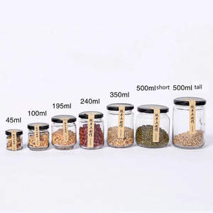 Bocaux en verre personnalisés avec couvercle à vis métallique pour la conservation des aliments à la maison, confitures, cornichons et conserves, disponibles en 45ml, 100ml, 195ml, 350ml, 500ml - Product Image 2